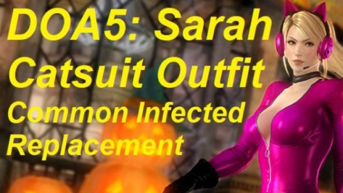 DOA5 Sarah Catsuit Outfit Common Infected Replacement