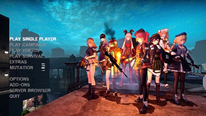 Girls' Frontline 2 background video for Left 4 Dead 2 main menu