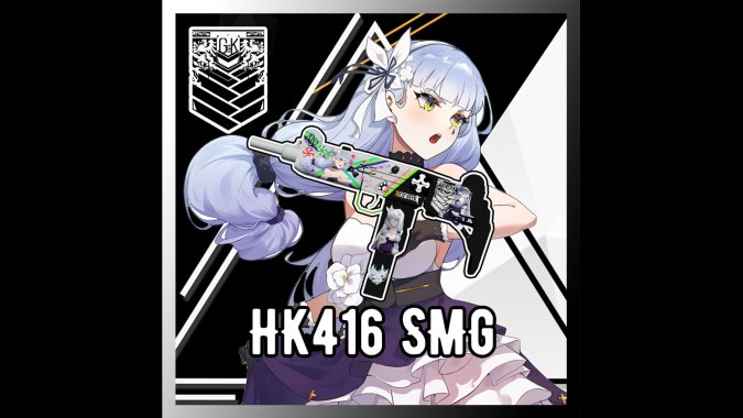 Girls' Frontline HK416 SMG (少女前线) skin with new animation and Suomi KP/-31 (索米) sound