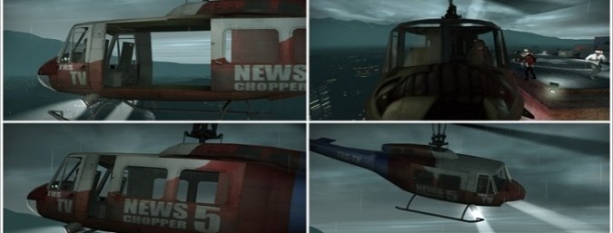 Helicopter with translucent glass Helicopter with translucent glass