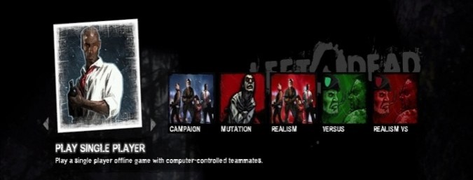 L4D1-themed menu for L4D2