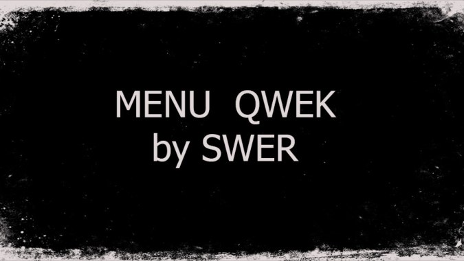 Menu QWEK by SWER