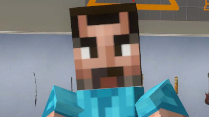 Minecraft Steve Jack Black over Coach Minecraft Steve Jack Black over Coach