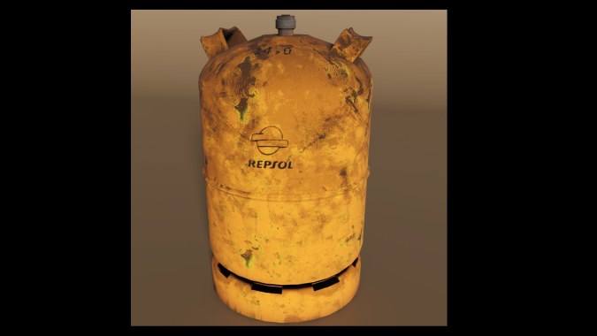 Old Repsol Butane Can