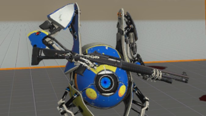 Portal 2 Atlas over Franics (Space skin)