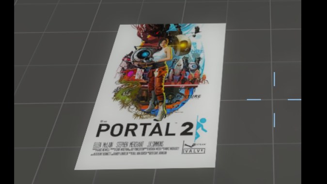 Portal 2 poster spray