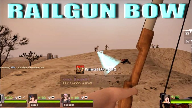 Railgun Bow (Crowbar) (Vscript)