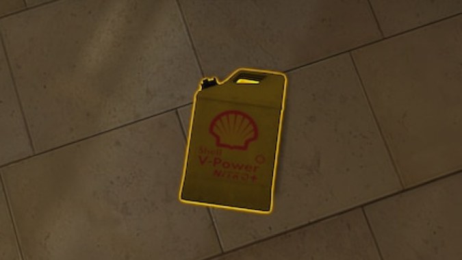 Shell yellow gas can Shell yellow gas can