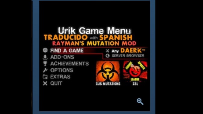 traducido español latam - Urik Game Menu with Rayman's Mutation Mod