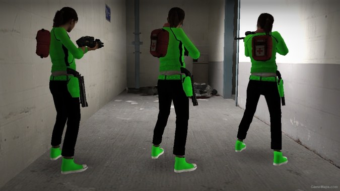 4 Zoey l4d2 campaign of green with black