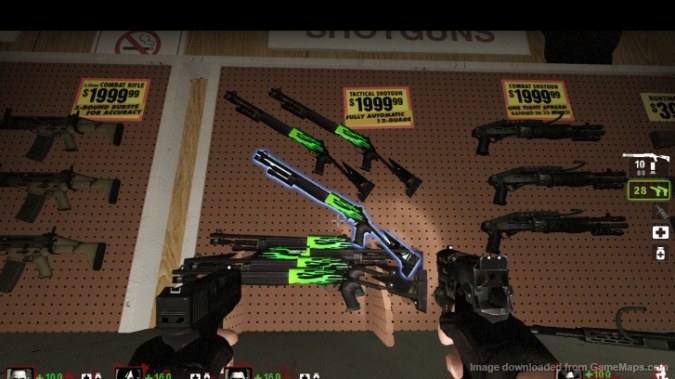 Autoshotgun green flames 