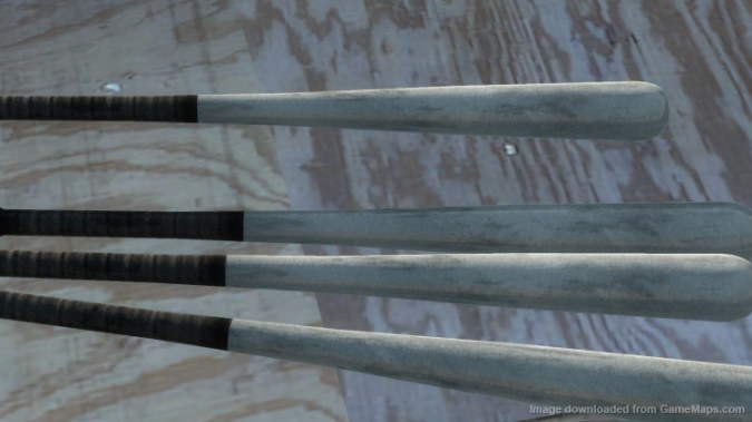Baseball Bat Brushed Aluminum (with sound)