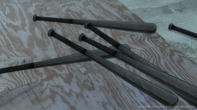 Baseball Bat Dark Brushed Aluminum (with sound)