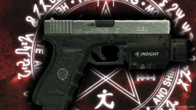 Chrome Hellsing Glock18 (smg replacement)