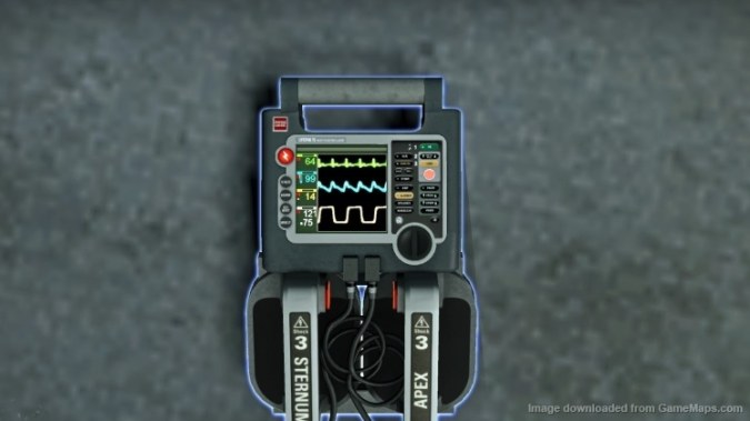 Defibrillator Grey Animated Glowing