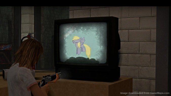 Derpy Hooves Bounce on TV