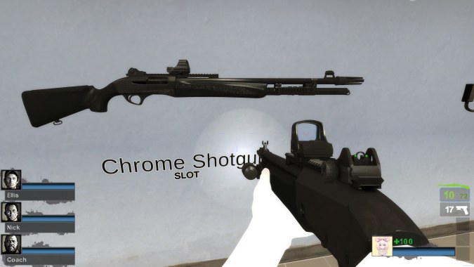 Fabarm P.S.S.10 (Chrome shotgun) [request]