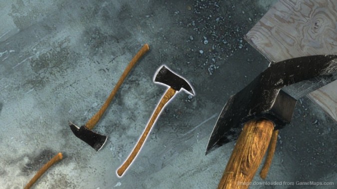 Fireaxe, Black with Wood Handle