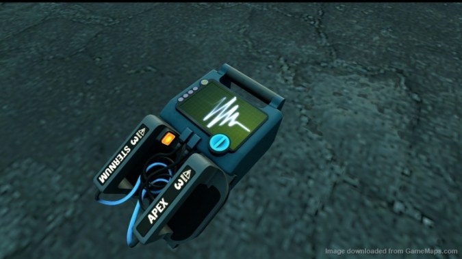Glowing Animated Defibrillator Blue