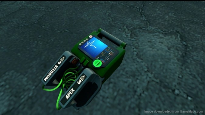 Glowing Animated Defibrillator Green