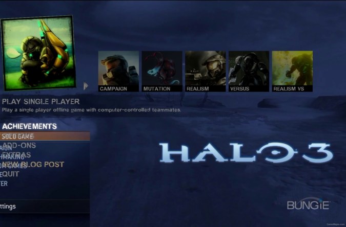 Halo 3 Icon Menu Pack