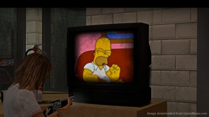 Homer vs Puppies on TV 