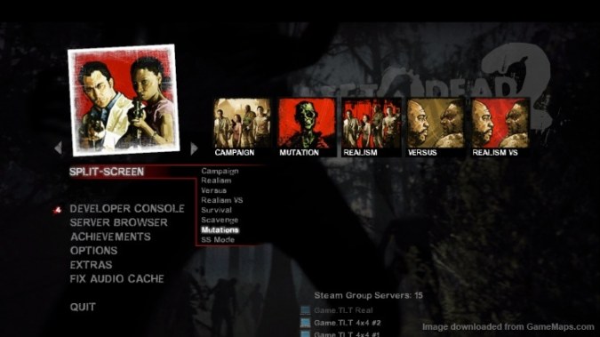 Left 4 Dead 2 Split-Screen MainMenu Mod