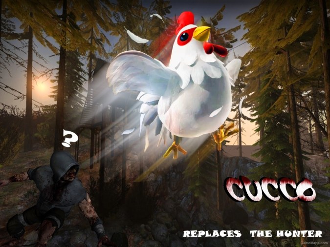 Legend of Zelda CUCCO replaces Hunter (Funny Mod)