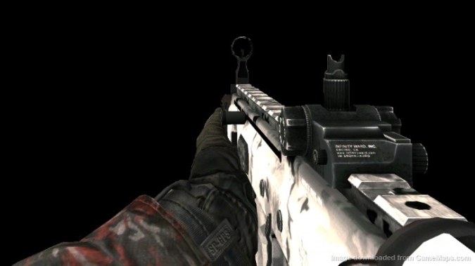 mw2 scar reload and gunfire sound
