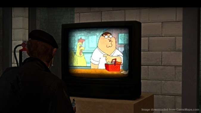 Peter vs Chicken on TV