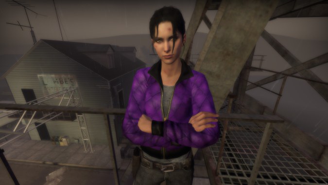 Purple Padded Coat Zoey