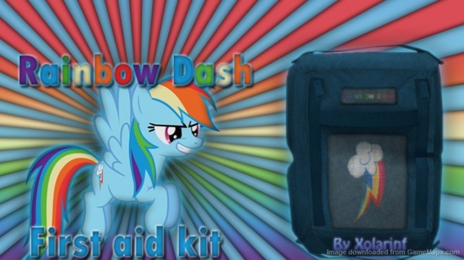 Rainbow Dash first aid kit