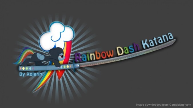 Rainbow Dash Katana