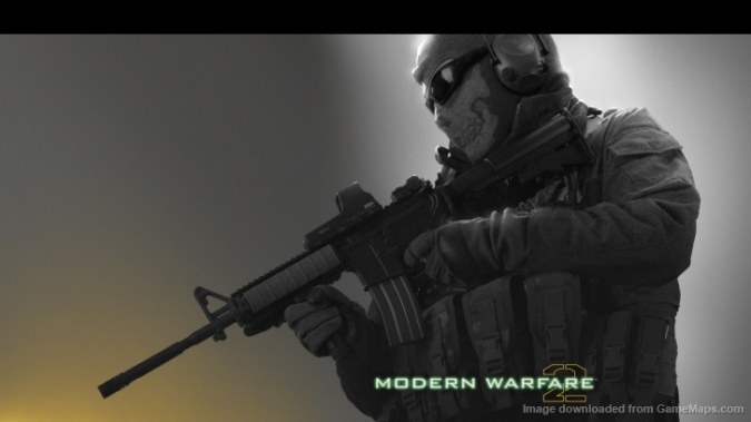 Solid background for CoD mw themed main menu