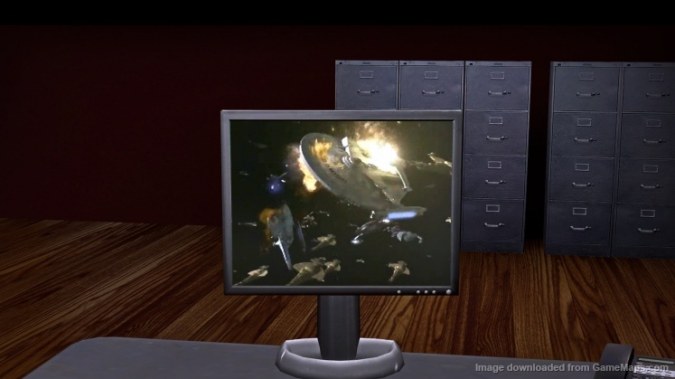 Star Trek battle on PC Screen