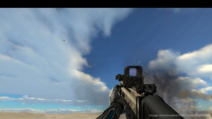 Tan/Black SCAR-L w/ EOTech & AN/PEQ (no foregrip)