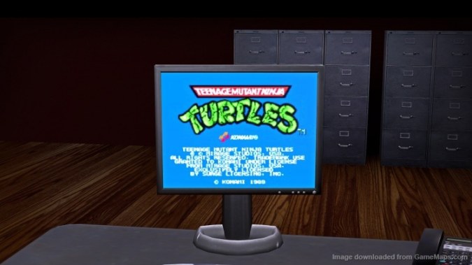 TMNT1 arcade on PC Screen