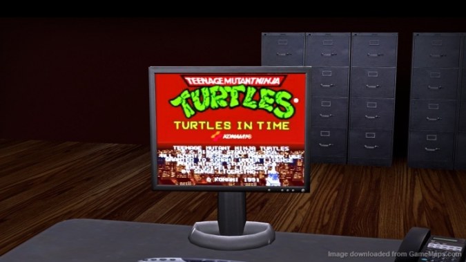 TMNT2 arcade on PC Screen 
