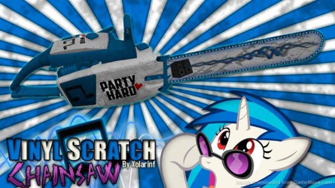 Vinyl Scratch chainsaw