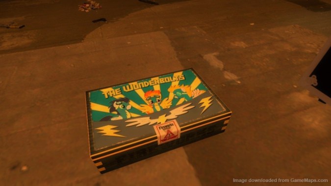 Wonderbolts fireworks crate