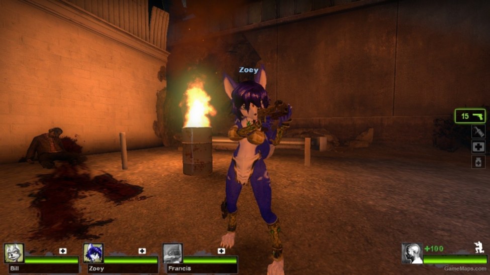 Adult Krystal Own Design --- Zoey Left 4 Dead 2 - Gamemaps-3276