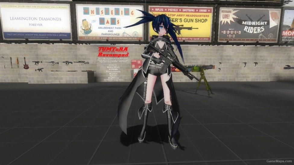 Black Rock Shooter Ro Left 4 Dead 2 Gamemaps