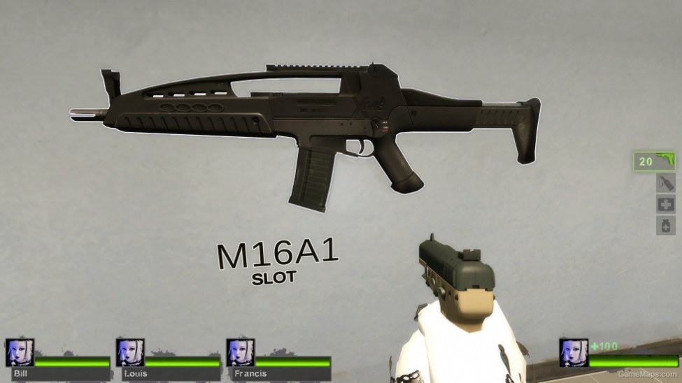 Black Xm8 M16a2 Sound Add Ver Left 4 Dead 2 Gamemaps