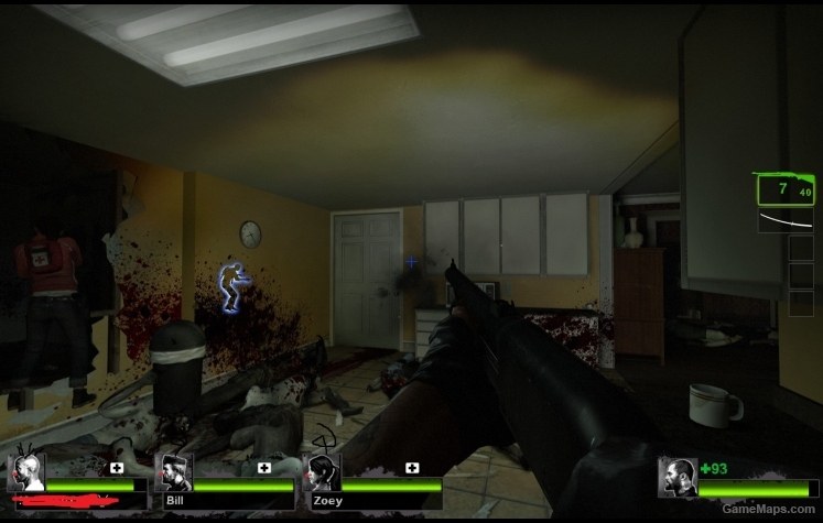 Blue Cool Crosshair Left 4 Dead 2 Gamemaps