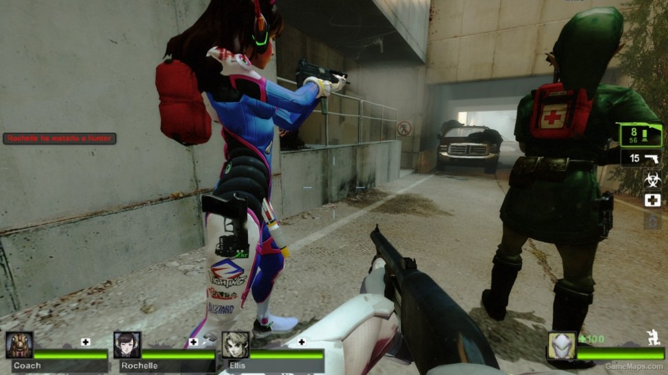 D Va Rochelle Overwatch Left 4 Dead 2 Gamemaps