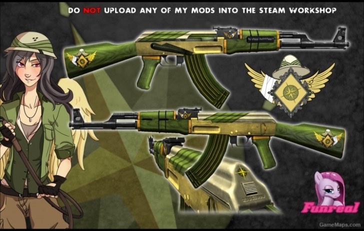 Cartoon Mods Left 4 Dead 2 Gamemaps - ak 47 by sparttan best version roblox