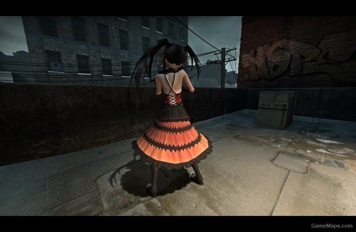 Date A Live Kurumi Skin For Zoey Left 4 Dead 2 Gamemaps