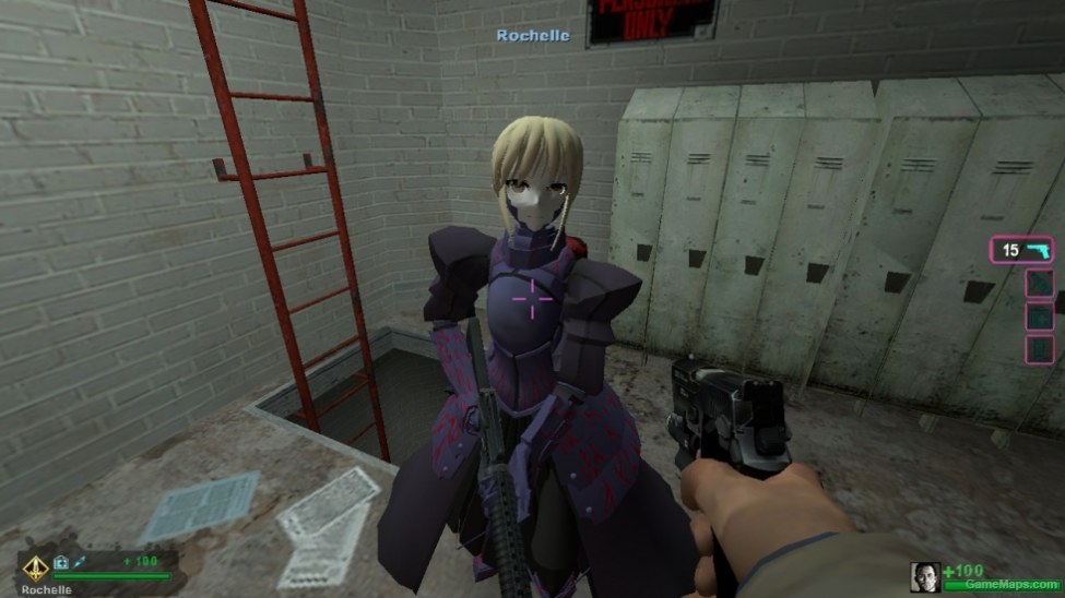 Fate Stay Night Saber Alter Rochelle Left 4 Dead 2