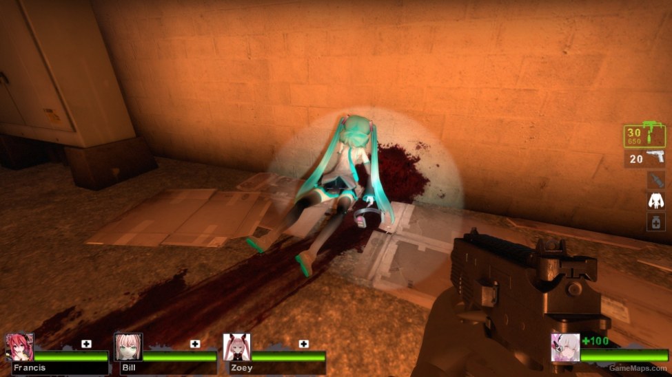 Hatsune Miku Helicopter Pilot Left 4 Dead 2 Gamemaps