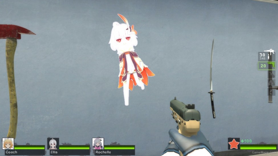 Honkai Impact Higyokumaru Machete Left 4 Dead 2 Gamemaps